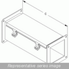 1487B12 N12 Wireway, Straight Section - 2.5 x 2.5 x 12 - Steel/Gray