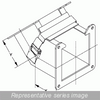 1485D4P N12 Wireway, 45 Elbow, Inside Open - Fits 6 x 6 - Steel/Gray