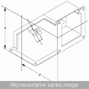 1485E9Q N12 Wireway, 90 Elbow, Outside Open - Fits 8 x 8 - Steel/Gray