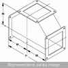 1487Bt N12 Wireway, Tee Fitting - Fits 2.5 x 2.5 - Steel/Gray