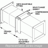 1487Exss N4X Wireway, Adj Fitting - 8 x 8 - 304Ss