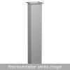 1495C35 Pedestal - 4" x 4" x 35" - Steel/Gray