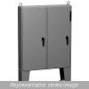 2Ud726218Fftc N12 Two Door Disconnect Encl w/ Panel - 72.13 x 62 x 18.13 - Steel/Gray