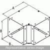 Cwel490 Elbow 90 Deg - 4 x 4 - Steel/Gray