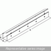 Cwst248 Straight Section With Ko - 2.5 x 2.5 x 48 - Steel/Gray