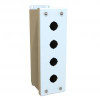 Mpb4Lg Pushbutton Encl - 4 Pb x 22Mm - Steel/Lt Gray