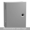 N1J886 N1 Enclosure w/Panel - 8 x 8 x 6 - Steel/Gray