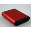 1455B802Rd Red Extruded Aluminum Enclosure w/ Plastic End Panels