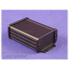 1457C802Bk Black Watertight Extruded Aluminum Enclosure. Flanged Panels 1.22x2.32x3.15