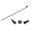 1589H77D1Jv 20A 12 Outlet Vertical Strip w/ Switch, 15 Ft. Tw.Lock Shielded Cord - 77" Long, Toolless Mount