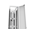 52U x 12"W x 24"D Front and Rear White Cable Manager VCM-52U-1212FR-W