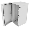 25U WMCM White Mesh Door Wall Mount with Swing Handle
