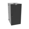 25U WMCM Black Solid Door Wall Mount with SEAL Combo and Fan