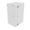 25U WMCM White Solid Door Wall Mount with SEAL Combo