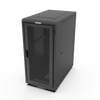 24U 24W 42D Black ES Series Cabinet with Mesh Doors