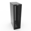 44U 24W  42D Black ES Cabinet with Mesh Front / Split Mesh Rear