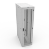 44U 24W48D White ES Cabinet with Mesh Doors