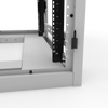 44U 24W 48D White ES Cabinet with Mesh Front / Split Mesh Rear