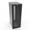 44U 32W 42D Black ES Cabinet with Mesh Doors