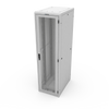 44U 24W 36D White E Cabinet with Mesh Doors and M6 Mounting