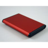 1455A1002Rd Red Extruded Aluminum Enclosure w/ Plastic End Panels