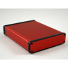 1455P1601Rd Red Extruded Aluminum Enclosure w/ Metal End Panels