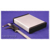 1455P1602 Extruded Aluminum Enclosure w/ Plastic End Panels