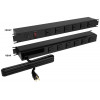 1583T12A1Bkx 19-Inch Rack Mount Outlet Strip, 15A, 12 Outlets, 6 Ft Cord, Black