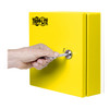 SmartRack Outdoor Industrial NEMA 4 Yellow Enclosure with Lock SRIN410106Y