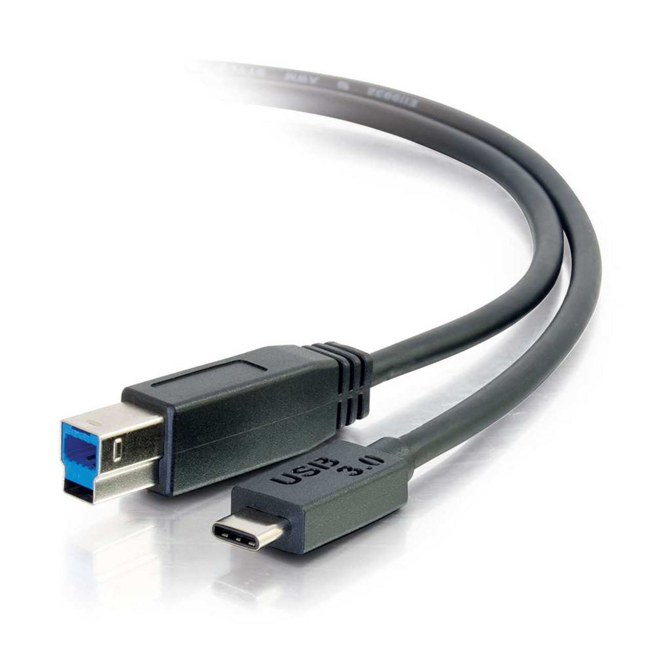 6ft Usb 3 0 Usb C To Usb B Cable M M Black Av Cables