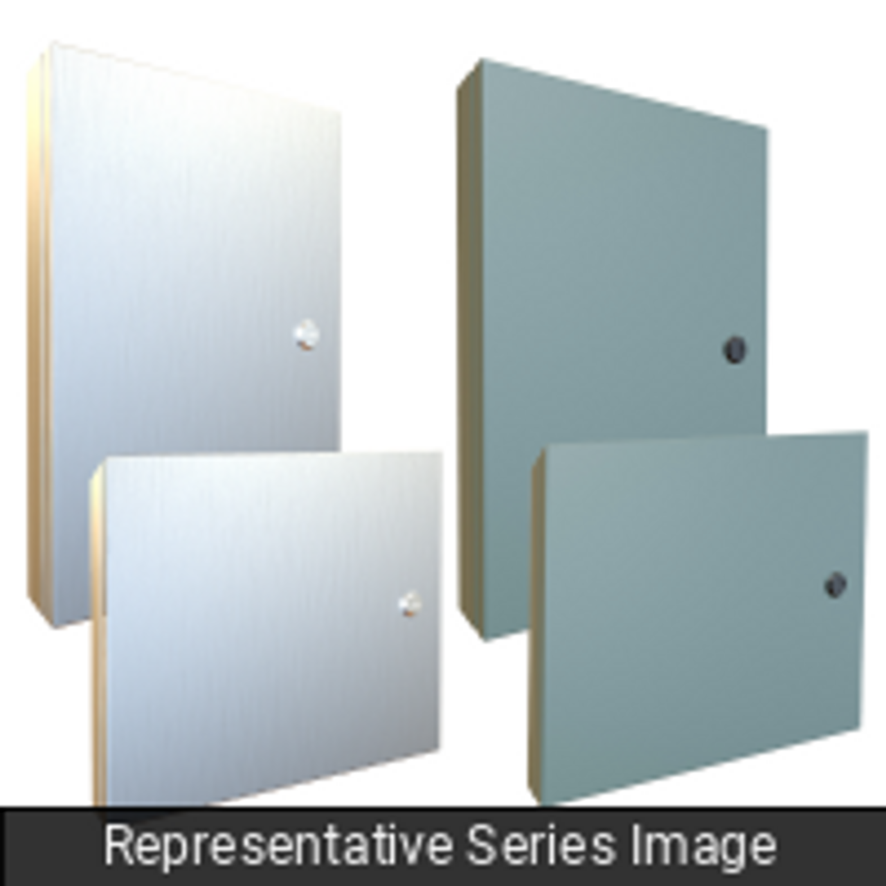 1481Sdh1624 Solid Door Kit, Deep Hinged - 14.2 X 20.2 - Steel/Gray