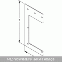 1487Dl1Ss N4X Wireway, Drop Hanger Fits 6 x 6 304Ss Rackmount
