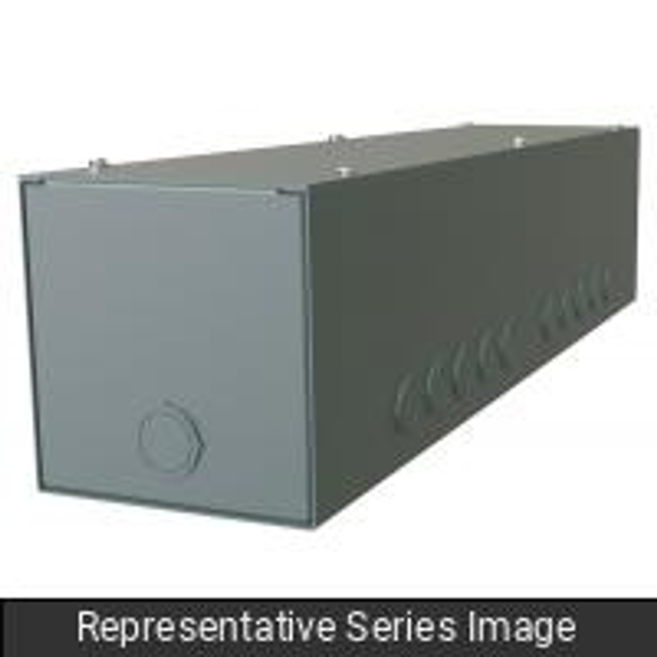 Type 1 Gutter Trough w/Ko - 6X6X24 - Steel/Gray - Rackmount