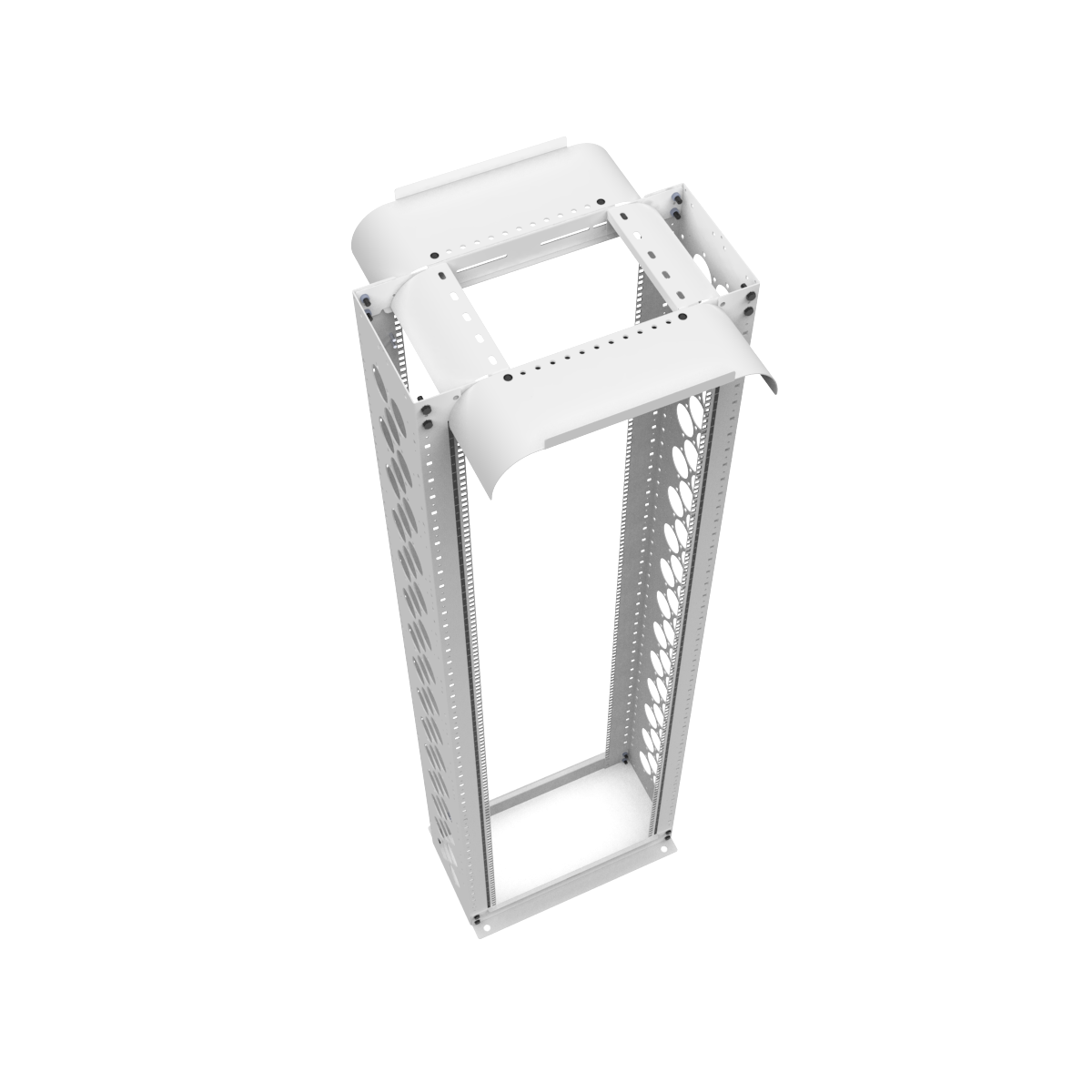 CMRX-45U10-W-SQM6 Open Frame 4 Post Rack | Great Lakes Case & Cabinet