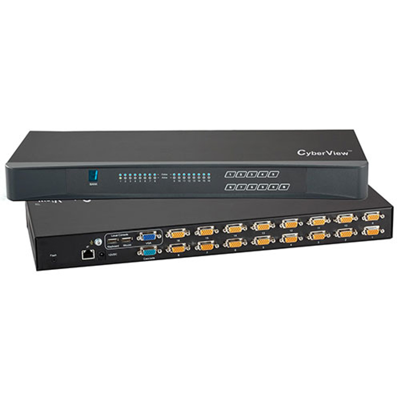 1u 16 Port KVM Switch Combo Cat-6