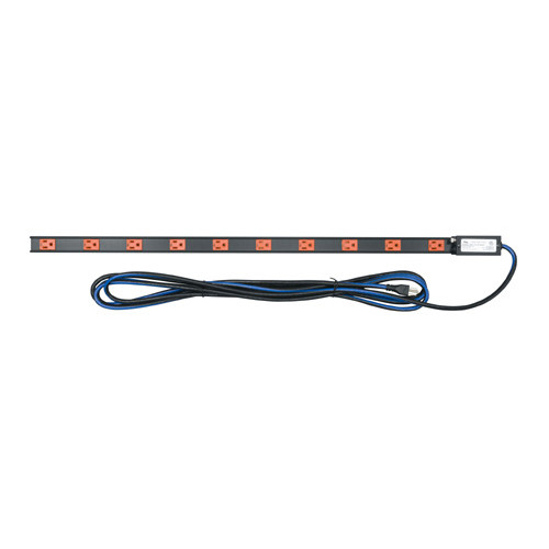 15 AMP Vertical Power Strip, 10 Outlets 20' Cord