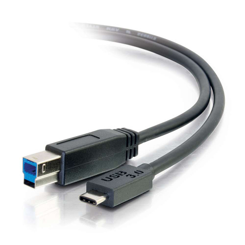 10ft USB 3.0  USB-C to USB-B Cable M/M - Black