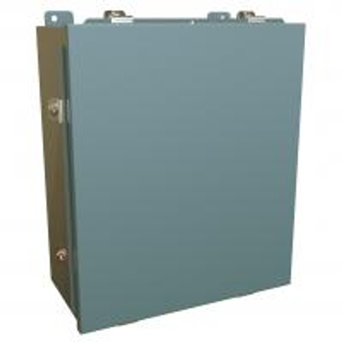 1414N4M6 N4 J Box, Lift Off Cover w/Panel - 14 x 12 x 6 - Steel/Gray