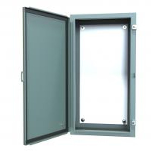 1418Kg8 N12 Wallmount Encl w/Panel - 30 x 16 x 8 - Steel/Gray