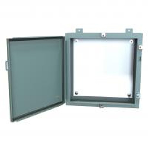 1418N4D6 N4 Wallmount Encl w/Panel - 20 x 20 x 6 - Steel/Gray