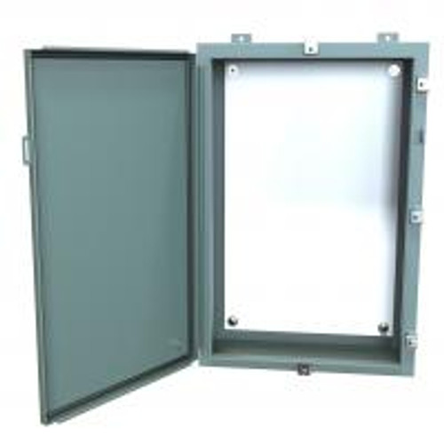 1418N4F8 N4 Wallmount Encl w/Panel - 30 x 20 x 8 - Steel/Gray