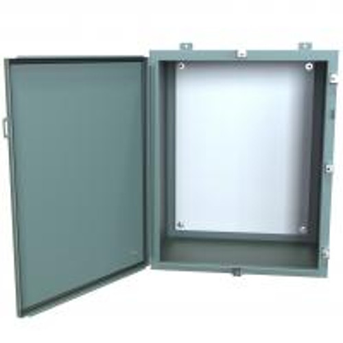 1418N4K16 N4 Wallmount Encl w/Panel - 30 x 24 x 16 - Steel/Gray