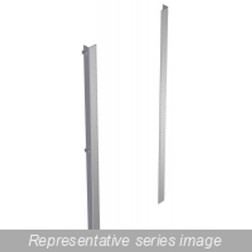 1418Yyfhp Panel Rails, Fits 90 x 24 Full Ht - Steel/Wht