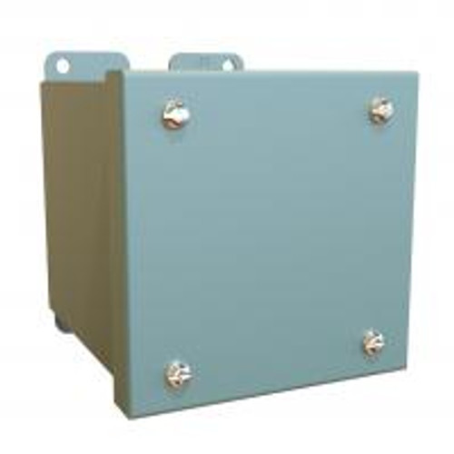 1438A N12 Lift Off, Screw Cover Encl - Extra Deep - 4 x 4 x 4.7 - Steel/Gray