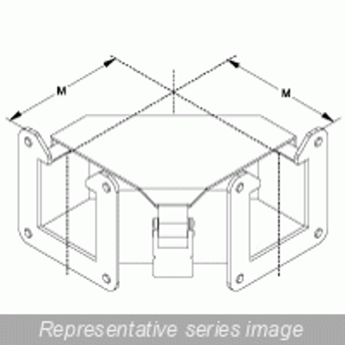 1485E9N N12 Wireway, 90 Elbow, Top Open - Fits 8 x 8 - Steel/Gray