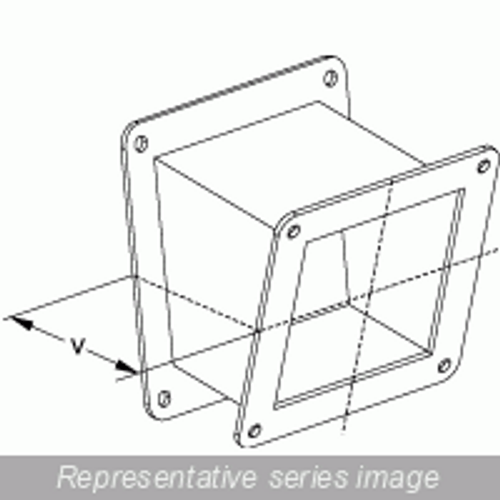 1487C2P N12 Wireway, 22 Elbow - Fits 4 x 4 - Steel/Gray