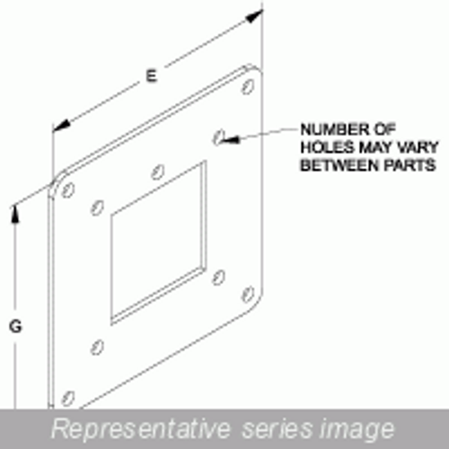 1487Erccss N4X Wireway, Reducer 8-4 - 8 x 8 To 4 x 4 - 304Ss