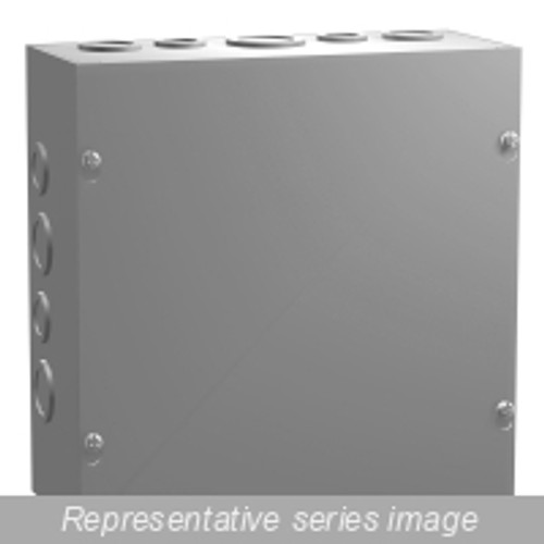 Csko12104 N1 Screw Cover w/Ko's - 12 x 10 x 4 - Steel/Gray