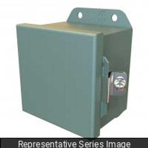 Hj8104Hlp N4,12 J Box Hinged - 8x10x4 - Steel/Gray