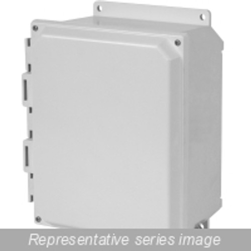 Pju16148F N4X Solid Door Screw Cover w/Flange - 16 x 14 x 8 - Fiberglass